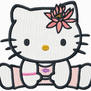 Hello Kitty u-shu embroidery design