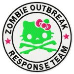 Hello Kitty zombie outbreak response team embroidery design