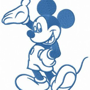 Hello my friends Mickey embroidery design