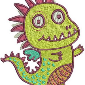 Henry the valley crusher embroidery design