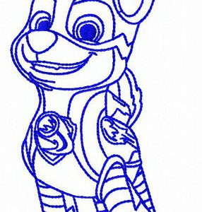 Hero Chase embroidery design
