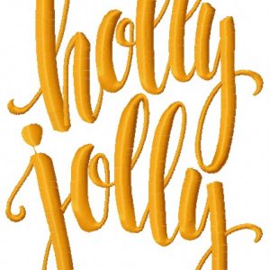 Holly Jolly embroidery design