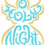 Holly Night embroidery design