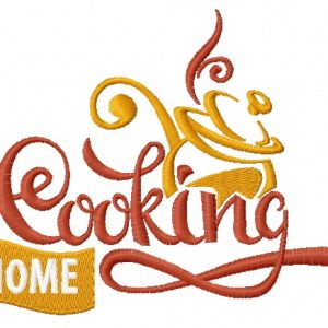 Home cooking embroidery design