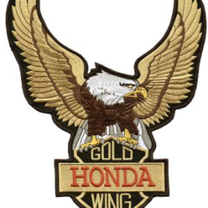 Honda Goldwing logo American style embroidery design