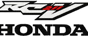 Honda RC 211v embroidery design