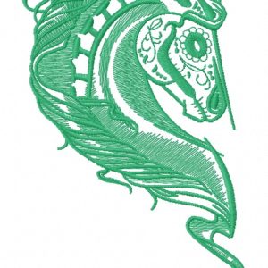Horse heart 8 embroidery design