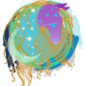 Horse in the moonlight 2 embroidery design