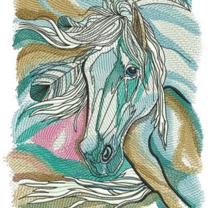 Horse spirit in my dreams embroidery design