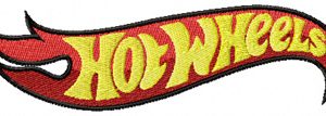 Hot Wheels logo embroidery design
