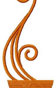 Hot bowl of soup embroidery design