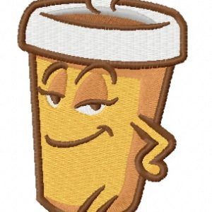 Hot coffee 3 embroidery design