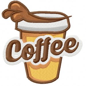 Hot coffee 4 embroidery design