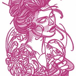 Hot midday 2 embroidery design