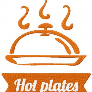 Hot Plate embroidery design