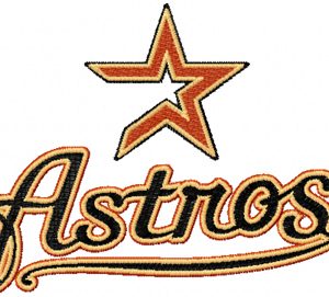 Houston Astros Logo 2 embroidery design
