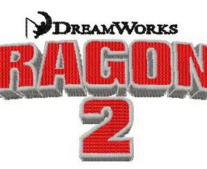 How to train your dragon 2 logo embroidery design