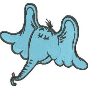 Horton the Elephant embroidery design