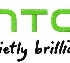 HTC logo embroidery design