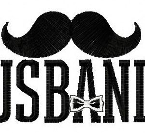 Husbands embroidery design