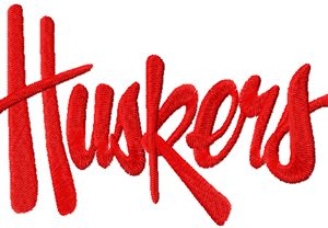 Nebraska Cornhuskers Logo embroidery design