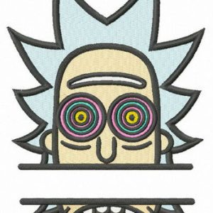 Hypnotic Rick monogram embroidery design