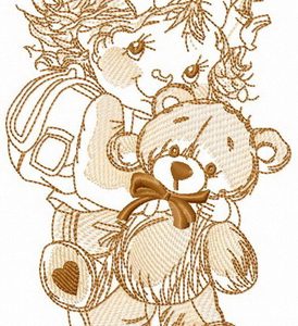 I don't want to part with you embroidery design