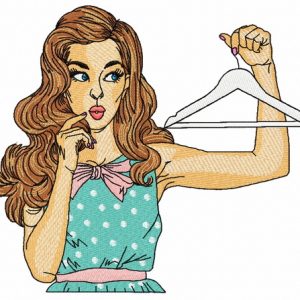 I have nothing to wear embroidery design