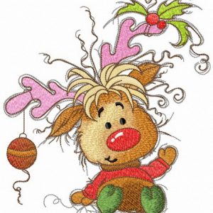 I just decorated Christmas tree embroidery design