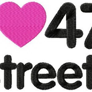 I love 47street embroidery design
