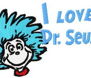 I love Dr. Seuss embroidery design