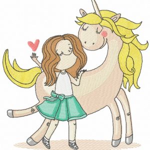 I love unicorn embroidery design