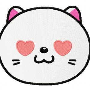 I love you kitten 3 embroidery design