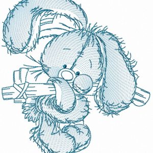 I miss you 5 embroidery design