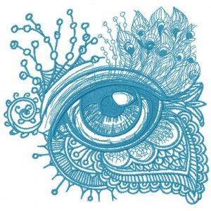 I spy with my little eye embroidery design