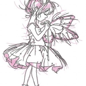 I want to be fairy embroidery design