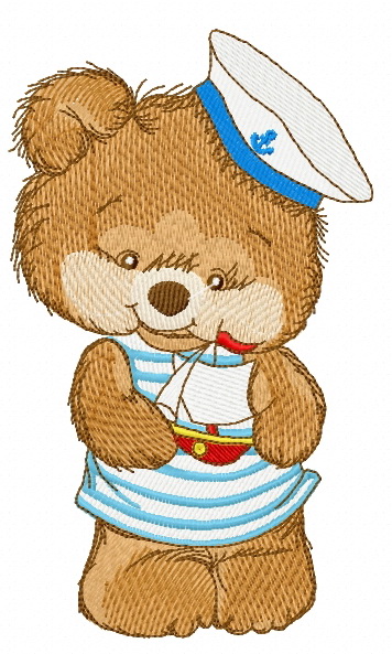 I will be a sailor when I grow up embroidery design