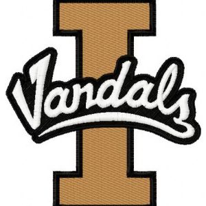 Idaho Vandals logo embroidery design