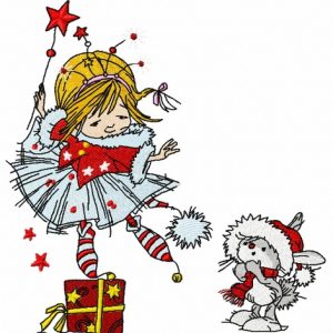I'm Christmas fairy embroidery design