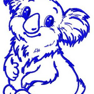 I'm koala girl 3 embroidery design