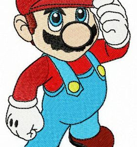 I'm Mario, nice to meet you embroidery design