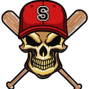 Immortal baseball player 2 embroidery design