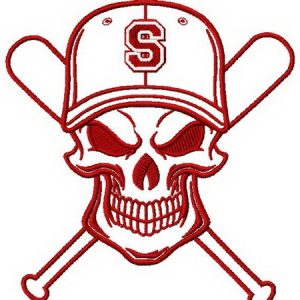 Immortal baseball player 3 embroidery design