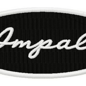 Impala logo embroidery design