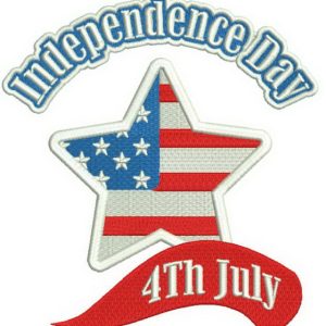 Independence day 2 embroidery design