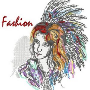 Indian fashion embroidery design