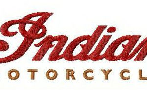 Indian Motocycle logo embroidery design