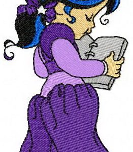 Indigo embroidery design