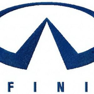 Infiniti logo embroidery design