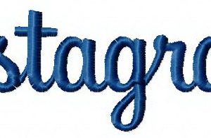 Instagram embroidery design